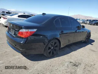 2007 BMW 5 Series 530i with VIN WBANE73537CM55373, listed as a Copart auction lot 46477245 with 217,070 mi miles and Salvage Title. Bid and sale history available at DreamBid. Image 3.