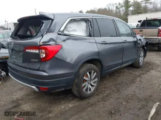 2021 Honda Pilot EX-L with VIN 5FNYF6H56MB038117, listed as a IAAI auction lot 41105707 with 95,613 mi miles. Bid and sale history available at carsss.com. Image 4.