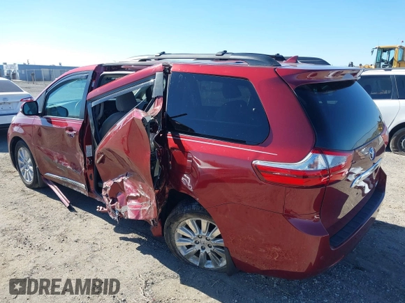 2015 Toyota Sienna Ltd with VIN 5TDDK3DC3FS112783, listed as a IAAI auction lot 41435212 with 62,793 mi miles. Bid and sale history available at carsss.com. Image 3.