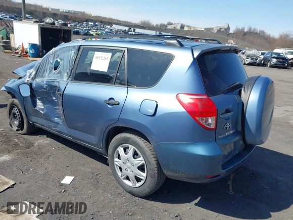 2007 Toyota RAV4 with VIN JTMBD33V375110415, listed as a IAAI auction lot 41932265 with 99,051 mi miles. Bid and sale history available at carsss.com. Image 3.