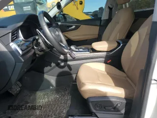 2022 Audi Q8 Premium Plus with VIN WA1BVBF1XND010860, listed as a Copart auction lot 43345745 with 34,568 mi miles and Salvage Title. Bid and sale history available at carsss.com. Image 7.