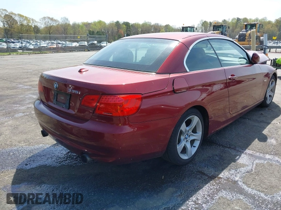 2011 BMW 3 Series 335i with VIN WBADX7C50BE742916, listed as a IAAI auction lot 41918648 with 82,801 mi miles and . Bid and sale history available at carsss.com. Image 4.