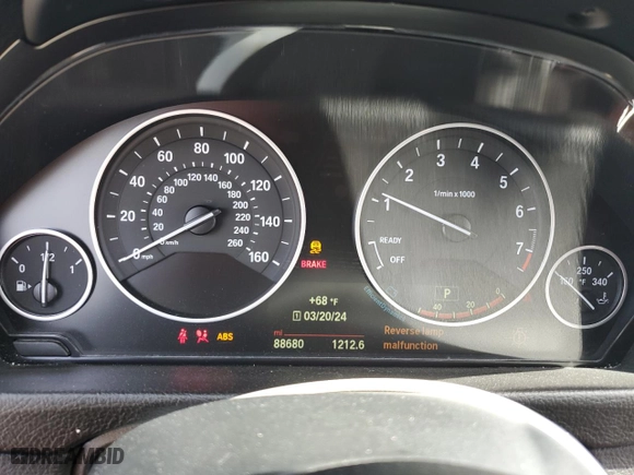 2015 BMW 3 Series Gran Turismo 328i xDrive with VIN WBA3X5C57FD562005, listed as a Copart auction lot 47571584 with 88,680 mi miles. Bid and sale history available at carsss.com. Image 9.