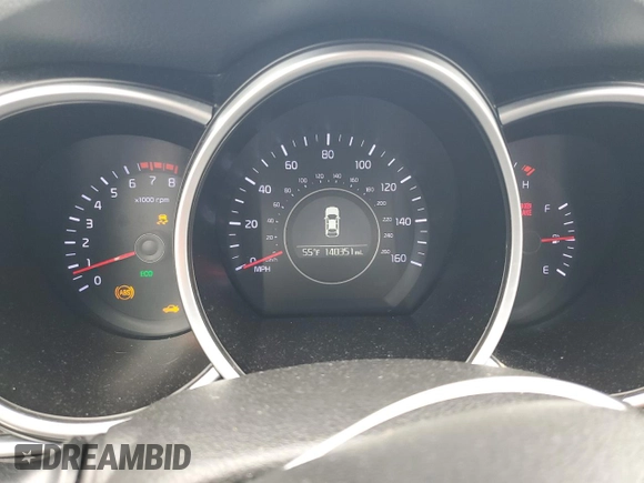 2015 Kia Optima EX with VIN 5XXGN4A72FG517116, listed as a Copart auction lot 48728505 with 140,351 mi miles and Salvage Title. Bid and sale history available at carsss.com. Image 9.