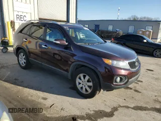 2013 Kia Sorento LX with VIN 5XYKT3A63DG361839, listed as a Copart auction lot 49459425 with Not provided miles and Salvage title. Bid and sale history available at DreamBid. Image 4.