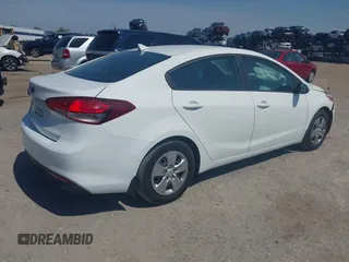 2017 Kia Forte LX with VIN 3KPFK4A75HE091714, listed as a IAAI auction lot 41908144 with 99,736 mi miles. Bid and sale history available at carsss.com. Image 4.