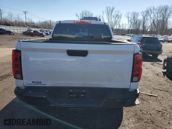 2023 Chevrolet Colorado 4WD Work Truck with VIN 1GCPTBEK9P1199744, listed as a Copart auction lot 81832834 with 27,146 mi miles and Salvage title. Bid and sale history available at DreamBid. Image 6.