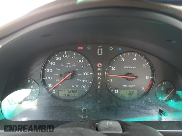 2001 Subaru Legacy Outback with VIN 4S3BH665817644524, listed as a Copart auction lot 52397335 with 187,684 mi miles and Salvage title. Bid and sale history available at DreamBid. Image 9.