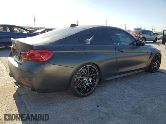 2018 BMW M4 с VIN WBS4Y9C53JAA92296, выставлен на аукционе Copart как лот 46174365 с пробегом 47 319 миль миль и Списание • Salvage title. История ставок и продаж доступна на DreamBid. Изображение 3.