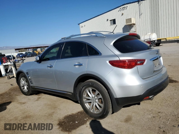 2012 Infiniti FX with VIN JN8AS1MUXCM120858, listed as a Copart auction lot 44002925 with 133,114 mi miles and Salvage title. Bid and sale history available at DreamBid. Image 2.