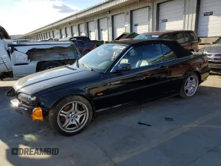2001 BMW 3 Series 330Ci with VIN WBABS53491JU84547, listed as a Copart auction lot 87298284 with 82,210 mi miles and Salvage Title. Bid and sale history available at carsss.com. Image 1.