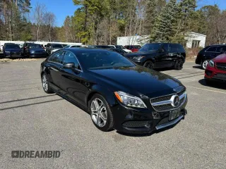 2015 Mercedes-Benz CLS 400 with VIN WDDLJ6HB6FA140436, listed as a Copart auction lot 55787355 with 190,590 mi miles and Clean title. Bid and sale history available at DreamBid. Image 1.
