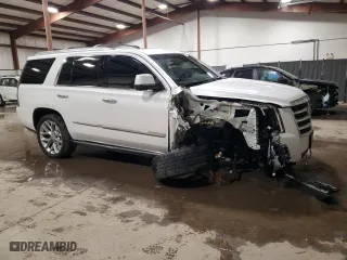 2018 Cadillac Escalade Premium Luxury with VIN 1GYS4CKJ9JR312572, listed as a Copart auction lot 42910345 with 146,172 mi miles and Salvage Title. Bid and sale history available at carsss.com. Image 4.