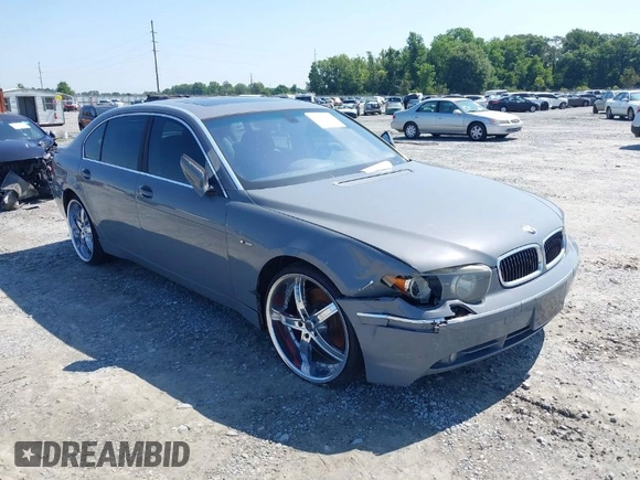 2003 BMW 7 Series 745Li with VIN WBAGN63453DR18970, listed as a IAAI auction lot 39461160 with Not Provided miles and . Bid and sale history available at carsss.com. Image 1.