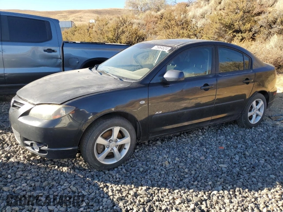 2005 Mazda 3 s with VIN JM1BK123251254858, listed as a Copart auction lot 75964624 with 220,032 mi miles and Clean Title. Bid and sale history available at carsss.com. Image 1.