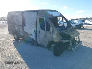 2020 Ram ProMaster Cargo with VIN 3C6URVJG5LE117155, listed as a IAAI auction lot 41299971 with Not Provided miles. Bid and sale history available at carsss.com. Image 1.