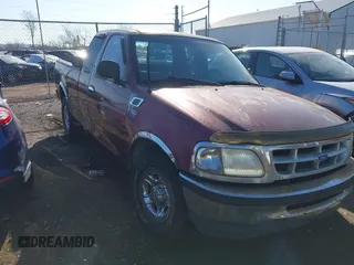 1997 Ford F-150 with VIN 1FTDX1722VNB85740, listed as a IAAI auction lot 41766944 with 143,580 mi miles and . Bid and sale history available at DreamBid. Image 1.