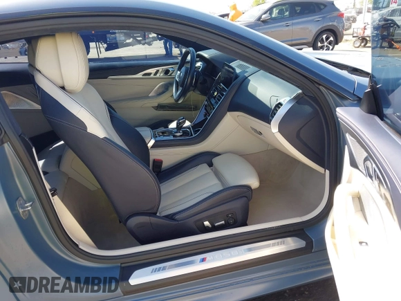 2019 BMW 8 Series M850i xDrive with VIN WBABC4C54KBU96620, listed as a IAAI auction lot 42035001 with 38,512 mi miles and . Bid and sale history available at DreamBid. Image 5.