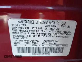 2014 Infiniti Q50 Sport with VIN JN1BV7AR5EM690783, listed as a IAAI auction lot 41024574 with 79,813 mi miles and . Bid and sale history available at DreamBid. Image 9.
