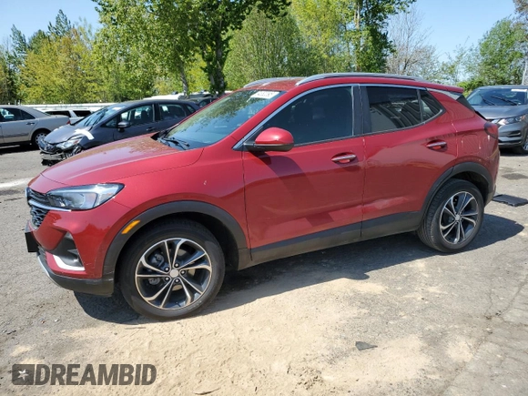 2021 Buick Encore GX Select z VIN KL4MMESL1MB054874, wystawiony jako Copart lot #54382095 z przebiegiem 89 650 mil mil oraz Szkoda całkowita • Salvage title. Historia ofert i sprzedaży dostępna na DreamBid. Obrazek 1.