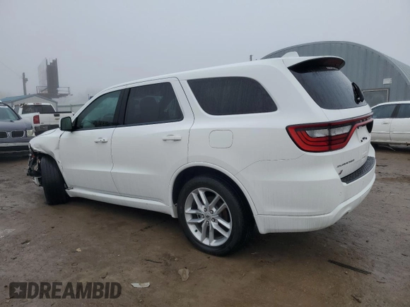 2022 Dodge Durango GT Plus with VIN 1C4RDJDG3NC183134, listed as a Copart auction lot 42988285 with 43,070 mi miles and Salvage title. Bid and sale history available at DreamBid. Image 2.