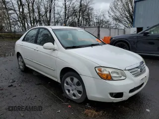 2007 Kia Spectra EX with VIN KNAFE121675467814, listed as a Copart auction lot 50145095 with 136,589 mi miles and Clean Title. Bid and sale history available at carsss.com. Image 4.