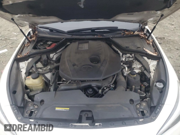 2016 Infiniti Q50 2.0t Premium with VIN JN1CV7AR0GM252213, listed as a Copart auction lot 84420874 with 100,763 mi miles and Salvage Title. Bid and sale history available at carsss.com. Image 11.