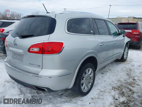 2014 Buick Enclave Premium with VIN 5GAKVCKD8EJ210568, listed as a IAAI auction lot 41651126 with 128,835 mi miles and . Bid and sale history available at DreamBid. Image 4.