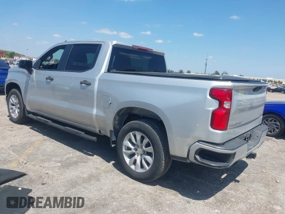2021 Chevrolet Silverado 1500 Custom with VIN 3GCPWBEF2MG159836, listed as a IAAI auction lot 42059581 with 134,301 mi miles and . Bid and sale history available at DreamBid. Image 3.