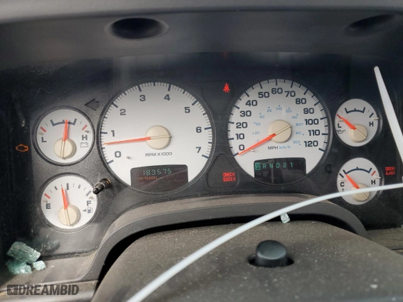 2004 Dodge Ram 1500 SLT with VIN 1D7HU18D24J208150, listed as a Copart auction lot 46089865 with 183,575 mi miles and Salvage Title. Bid and sale history available at carsss.com. Image 9.