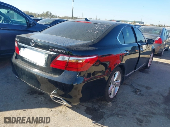 2010 Lexus LS 460 with VIN JTHBL5EFXA5095406, listed as a IAAI auction lot 41135894 with 181,132 mi miles. Bid and sale history available at carsss.com. Image 4.