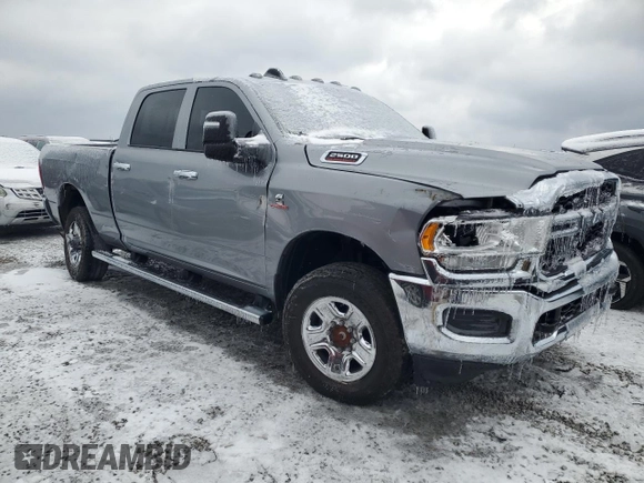 2024 Ram 2500 Tradesman with VIN 3C6UR5CL1RG221519, listed as a Copart auction lot 87025154 with 20,430 mi miles and Salvage title. Bid and sale history available at DreamBid. Image 4.
