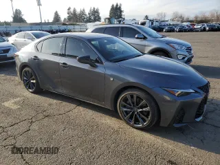 2024 Lexus IS 350 F Sport with VIN JTHGZ1E29R5033467, listed as a Copart auction lot 84226104 with 6,999 mi miles and Salvage title. Bid and sale history available at DreamBid. Image 4.