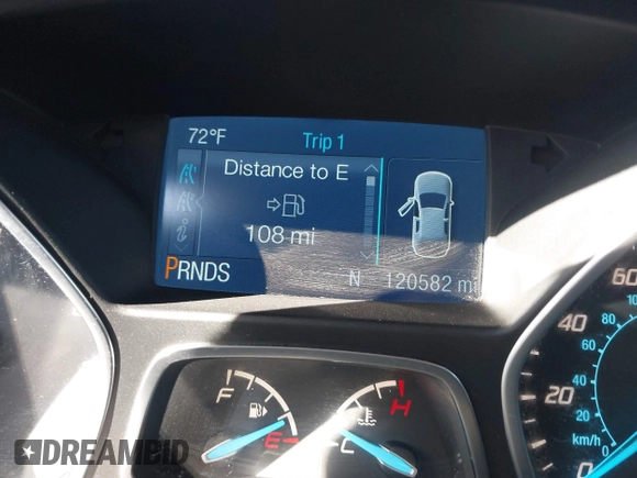2015 Ford Escape SE with VIN 1FMCU0GX1FUB81563, listed as a IAAI auction lot 41564612 with 120,582 mi miles and . Bid and sale history available at DreamBid. Image 7.