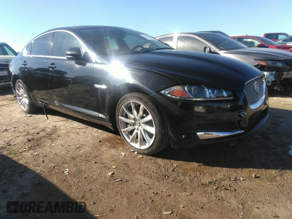 2013 Jaguar XF I4 RWD with VIN SAJWA0ES7DPU05482, listed as a IAAI auction lot 41445294 with 1 mi miles. Bid and sale history available at carsss.com. Image 1.