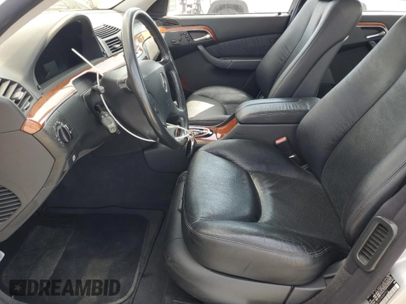 2003 Mercedes-Benz S-Class 4.3L with VIN WDBNG70J73A369311, listed as a Copart auction lot 66428724 with 91,646 mi miles and Clean Title. Bid and sale history available at carsss.com. Image 7.