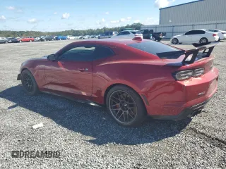 2021 Chevrolet Camaro ZL1 with VIN 1G1FJ1R61M0123258, listed as a Copart auction lot 74053014 with 14,277 mi miles and Salvage Title. Bid and sale history available at carsss.com. Image 2.