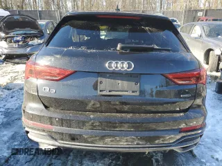 2021 Audi Q3 S line Premium with VIN WA1DECF39M1024927, listed as a Copart auction lot 41340675 with 100,886 mi miles and Salvage Title. Bid and sale history available at carsss.com. Image 6.