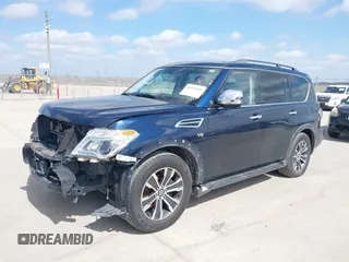 2020 Nissan Armada SL with VIN JN8AY2ND4L9108176, listed as a IAAI auction lot 41590846 with 115,588 mi miles. Bid and sale history available at carsss.com. Image 2.