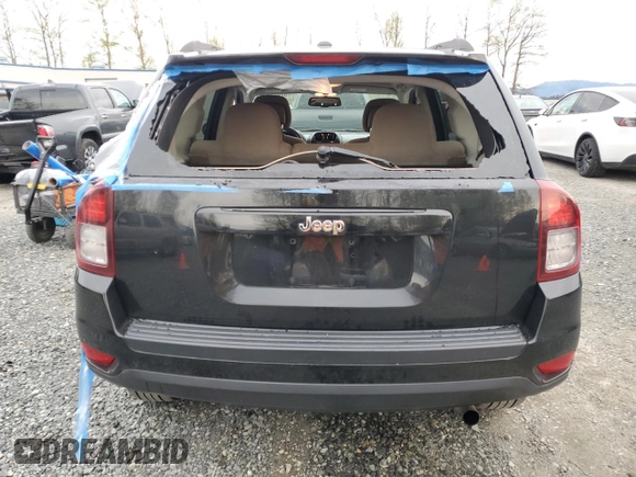 2017 Jeep Compass Sport with VIN 1C4NJCBA7HD123955, listed as a Copart auction lot 52464515 with 118,193 mi miles and Clean Title. Bid and sale history available at carsss.com. Image 6.