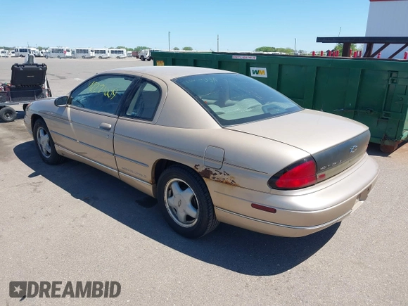 1999 Chevrolet Monte Carlo LS with VIN 2G1WW12M2X9288465, listed as a IAAI auction lot 42221009 with 62,218 mi miles and . Bid and sale history available at DreamBid. Image 3.