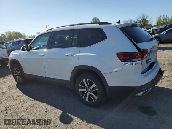 2021 Volkswagen Atlas SE with VIN 1V2LP2CA5MC521520, listed as a Copart auction lot 53518455 with 49,657 mi miles and Salvage title. Bid and sale history available at DreamBid. Image 2.