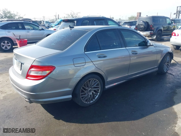 2008 Mercedes-Benz C-Class 3.0L Sport with VIN WDDGF54XX8R035255, listed as a IAAI auction lot 41684431 with 177,193 mi miles. Bid and sale history available at carsss.com. Image 4.