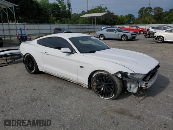2016 Ford Mustang GT with VIN 1FA6P8CF6G5245151, listed as a Copart auction lot 55901585 with 80,015 mi miles and Salvage title. Bid and sale history available at DreamBid. Image 4.