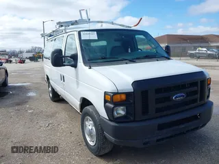 2008 Ford Econoline Cargo Commercial with VIN 1FTNE24W68DB45033, listed as a IAAI auction lot 41849311 with 230,337 mi miles and . Bid and sale history available at DreamBid. Image 1.