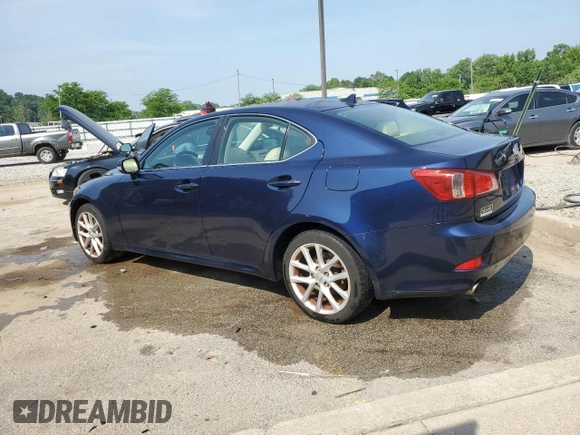 2012 Lexus IS 250 with VIN JTHCF5C23C5055442, listed as a Copart auction lot 58439585 with 104,121 mi miles and Salvage title. Bid and sale history available at DreamBid. Image 2.