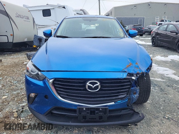 2017 Mazda CX-3 Sport with VIN JM1DKDB75H0141784, listed as a Copart auction lot 48358585 with 0 mi miles and Salvage Title. Bid and sale history available at carsss.com. Image 5.