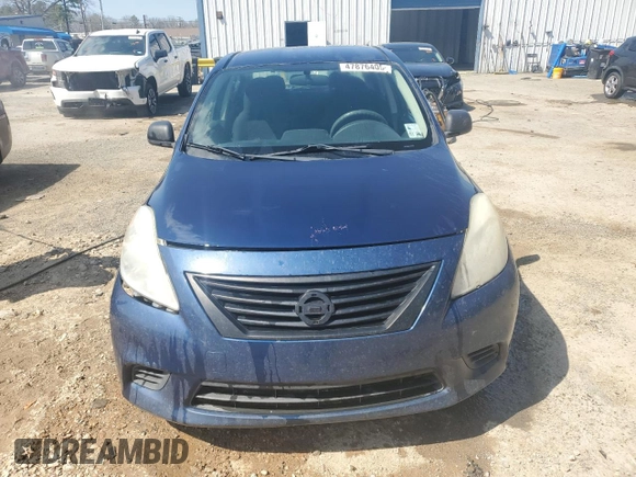 2012 Nissan Versa S with VIN 3N1CN7AP7CL824039, listed as a Copart auction lot 47876405 with 227,126 mi miles and Salvage Title. Bid and sale history available at carsss.com. Image 5.