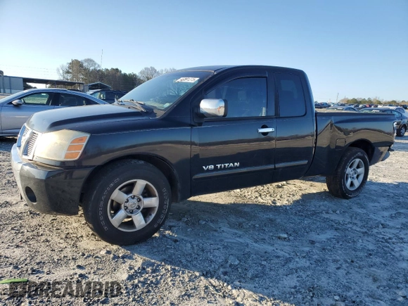 2005 Nissan Titan XE with VIN 1N6BA06A95N571063, listed as a Copart auction lot 49391275 with 167,790 mi miles and Salvage Title. Bid and sale history available at carsss.com. Image 1.