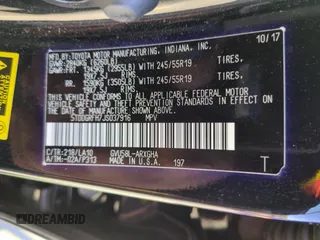 2018 Toyota Highlander Hybrid Limited с VIN 5TDDGRFH7JS037916, выставлен на аукционе Copart как лот 50567695 с пробегом 96 677 миль миль и Списание • Salvage title. История ставок и продаж доступна на DreamBid. Изображение 14.